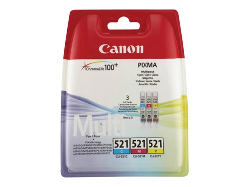 Canon CLI-521 Multipack - 3 pakker