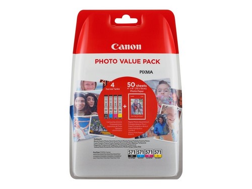 Canon CLI-571 C/M/Y/BK Photo Value Pack