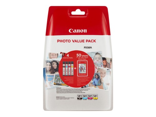 Canon CLI-581 C/M/Y/BK Photo Value Pack