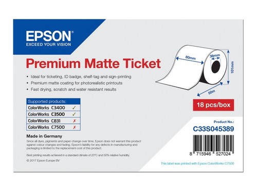 Epson Premium - billetter - mat