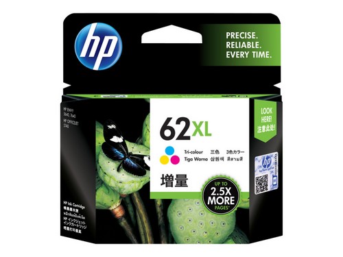 HP 62XL - Højtydende - farve